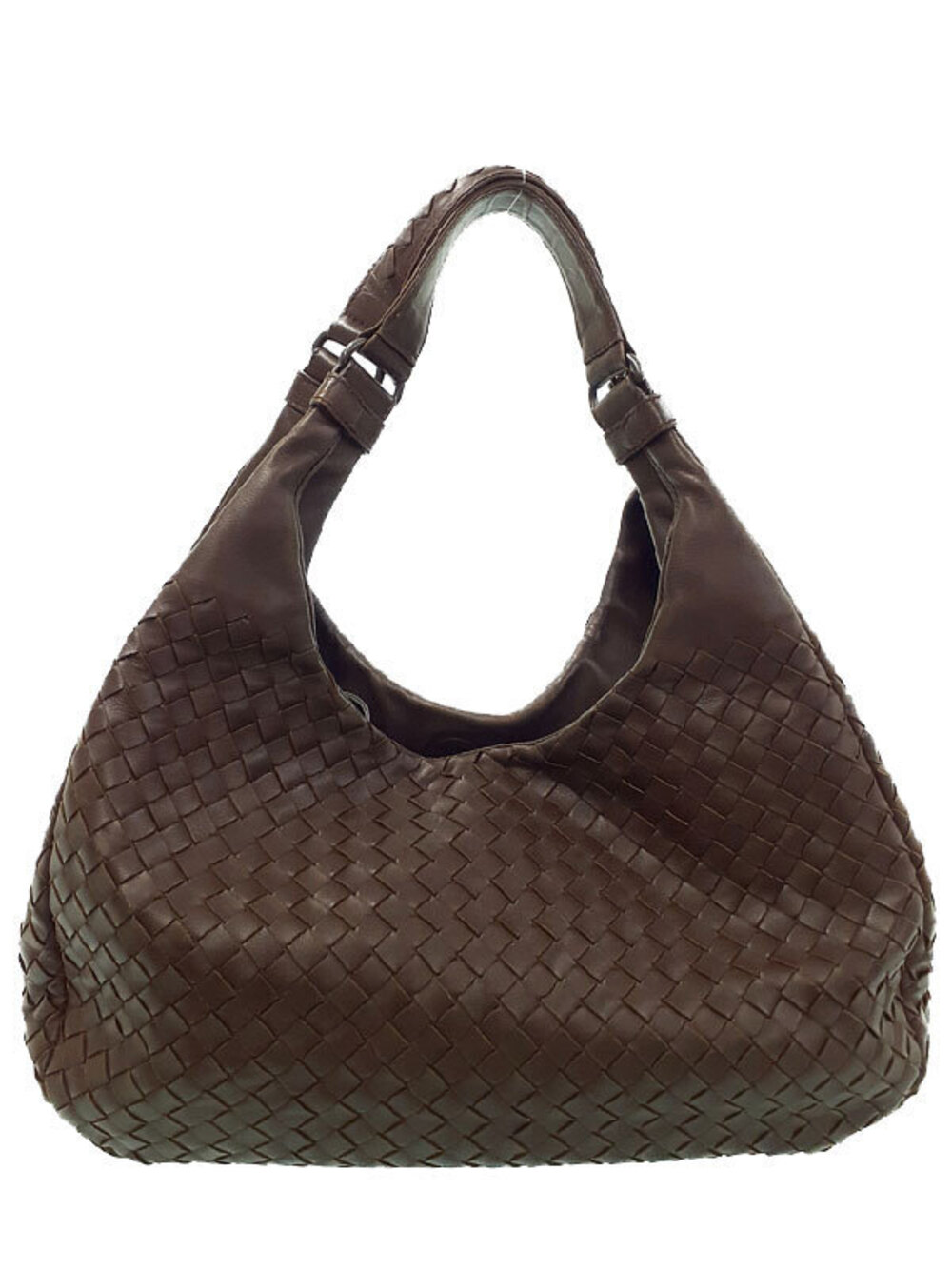 Bottega Veneta Intrecciato Campana Bag Hobo Brown
